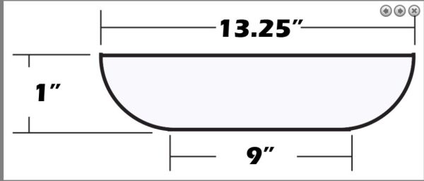 شیشه ساعت دیواری  قطر13 - Image 2