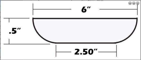 شیشه ساعت دیواری  قطر6 - Image 2