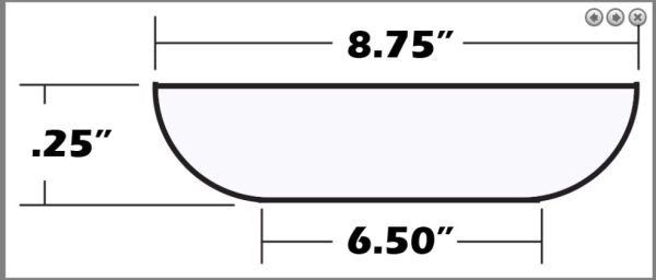 شیشه ساعت دیواری قطر9 - Image 2