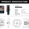 موتورساعت دیواری  M6188تیک تاک - Image 2